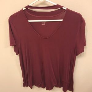 Maroon tee